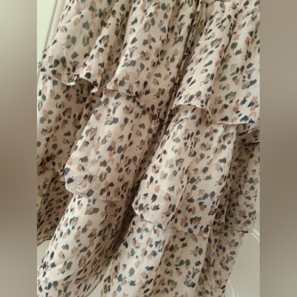 Leopard Print Ruffle Dress - Picture 5 of 6
